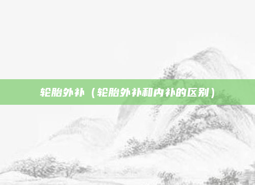 轮胎外补(轮胎外补和内补的区别)