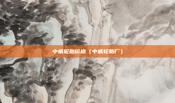 中威轮胎价格（中威轮胎厂）
