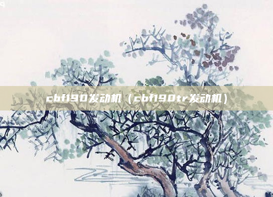 cbf190发动机（cbf190tr发动机）