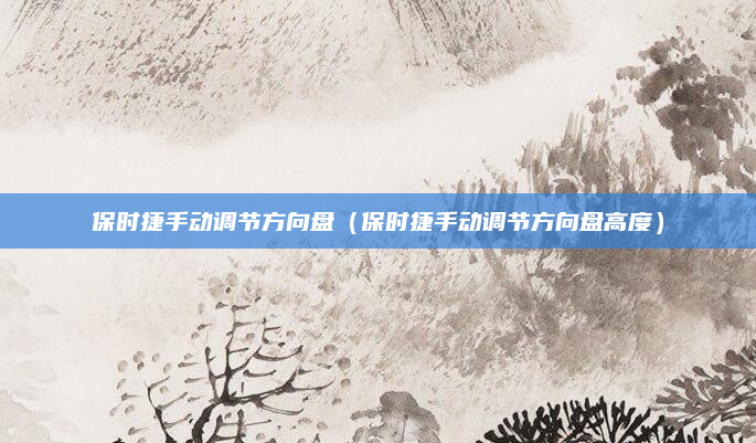 保时捷手动调节方向盘(保时捷手动调节方向盘高度)