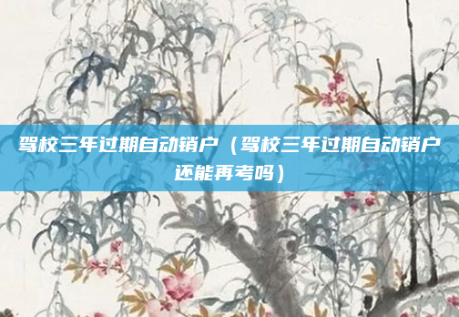 驾校三年过期自动销户（驾校三年过期自动销户还能再考吗）