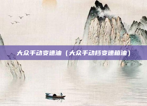大众手动变速油（大众手动档变速箱油）