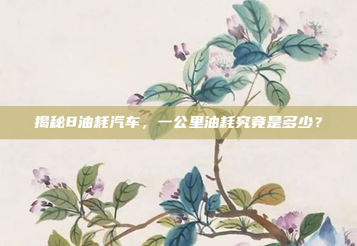 揭秘8油耗汽车，一公里油耗究竟是多少？