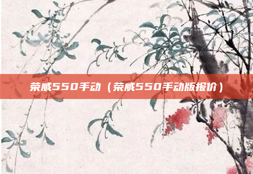 荣威550手动（荣威550手动版报价）