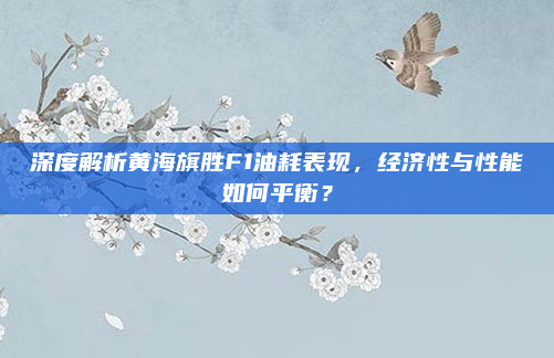 深度解析黄海旗胜F1油耗表现，经济性与性能如何平衡？
