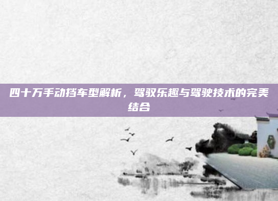 四十万手动挡车型解析，驾驭乐趣与驾驶技术的完美结合
