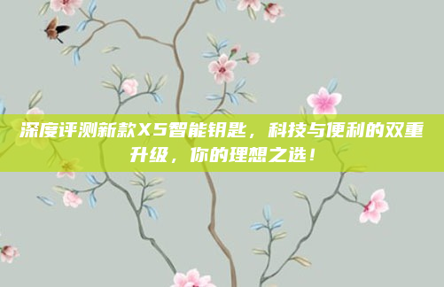 深度评测新款X5智能钥匙,科技与便利的双重升级,你的理想之选!