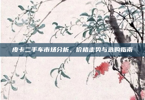 皮卡二手车市场分析,价格走势与选购指南