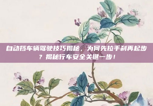 自动挡车辆驾驶技巧揭秘,为何先拉手刹再起步?揭秘行车安全关键一步!
