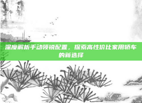 深度解析手动领锐配置,探索高性价比家用轿车的新选择
