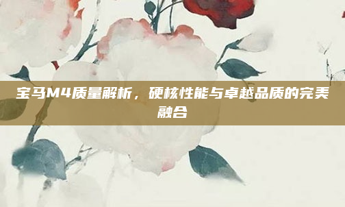 宝马M4质量解析,硬核性能与卓越品质的完美融合