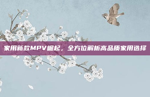 家用新款MPV崛起，全方位解析高品质家用选择