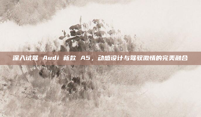 深入试驾 Audi 新款 A5，动感设计与驾驭激情的完美融合
