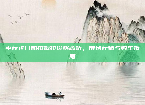 平行进口帕拉梅拉价格解析,市场行情与购车指南