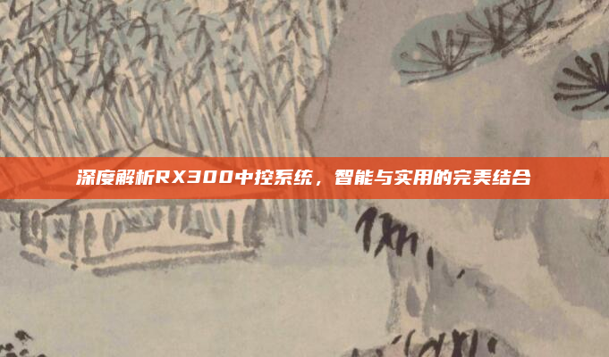 深度解析RX300中控系统,智能与实用的完美结合