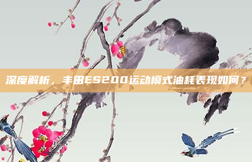 深度解析,丰田ES200运动模式油耗表现如何?