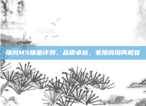 瑞风M5质量评测,品质卓越,家用商用两相宜