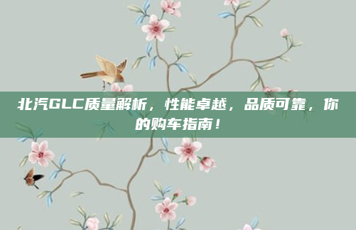 北汽GLC质量解析,性能卓越,品质可靠,你的购车指南!
