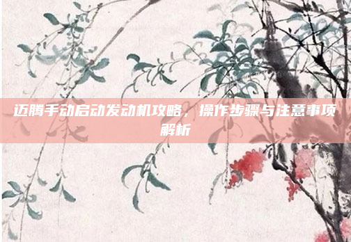 迈腾手动启动发动机攻略,操作步骤与注意事项解析