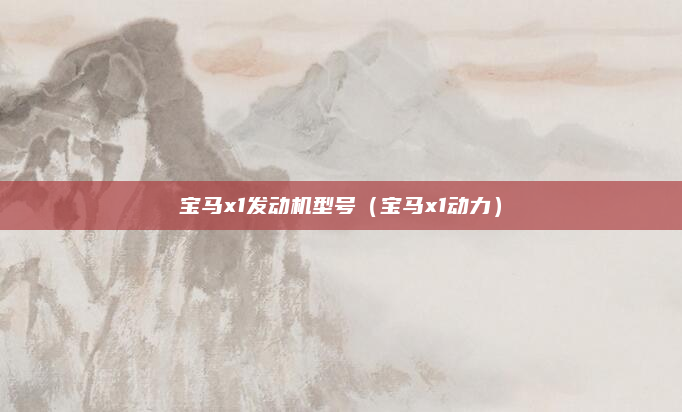宝马x1发动机型号（宝马x1动力）