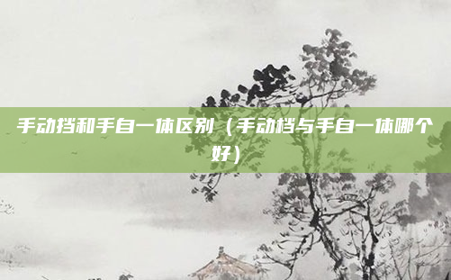 手动挡和手自一体区别（手动档与手自一体哪个好）