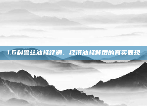 1.6科鲁兹油耗评测，经济油耗背后的真实表现