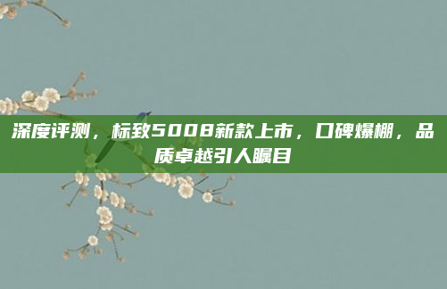 深度评测,标致5008新款上市,口碑爆棚,品质卓越引人瞩目