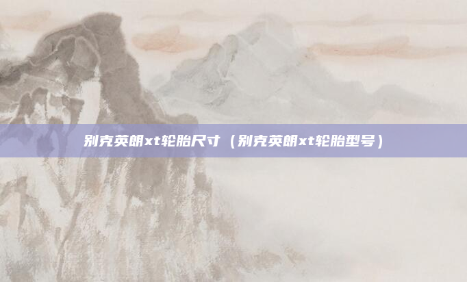 别克英朗xt轮胎尺寸（别克英朗xt轮胎型号）