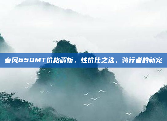 春风650MT价格解析，性价比之选，骑行者的新宠