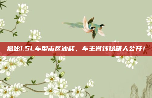 揭秘1.5L车型市区油耗，车主省钱秘籍大公开！