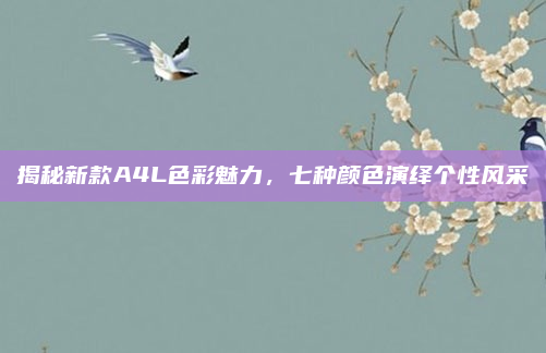揭秘新款A4L色彩魅力，七种颜色演绎个性风采