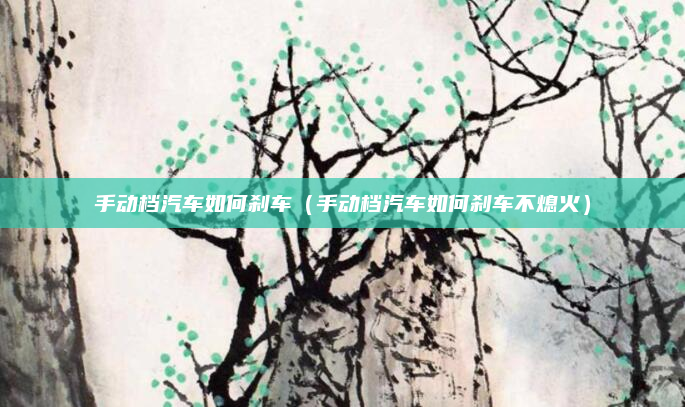 手动档汽车如何刹车（手动档汽车如何刹车不熄火）
