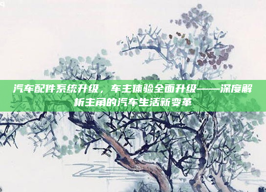 汽车配件系统升级，车主体验全面升级——深度解析主角的汽车生活新变革