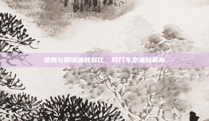 速腾与明锐油耗对比,同门车型油耗解析
