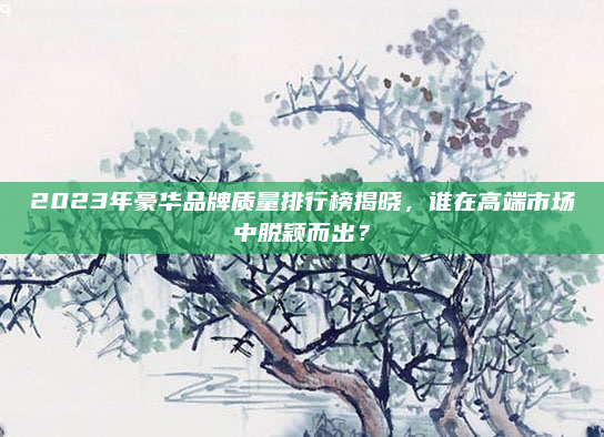 2023年豪华品牌质量排行榜揭晓，谁在高端市场中脱颖而出？