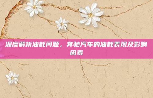 深度解析油耗问题,奔驰汽车的油耗表现及影响因素