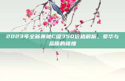 2023年全新奔驰C级350价格解析,豪华与品质的碰撞