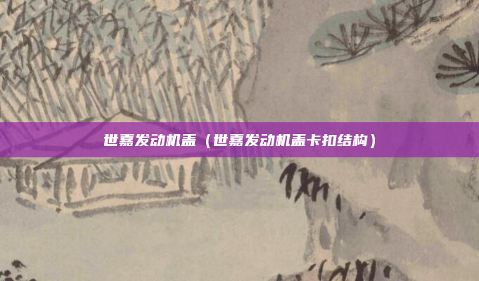 世嘉发动机盖（世嘉发动机盖卡扣结构）