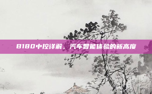 B180中控详解，汽车智能体验的新高度