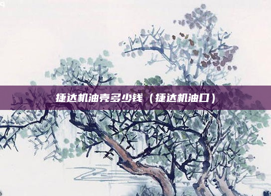 捷达机油壳多少钱（捷达机油口）