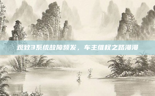 观致3系统故障频发，车主维权之路漫漫