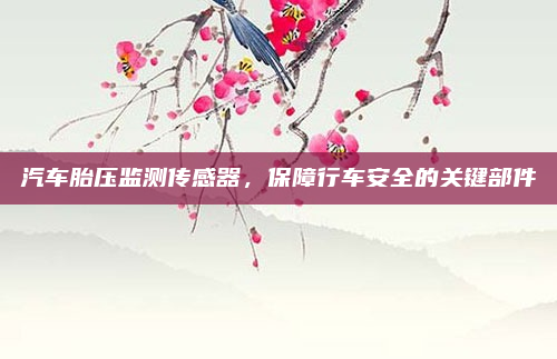 汽车胎压监测传感器，保障行车安全的关键部件
