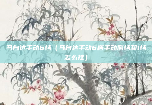 马自达手动6档（马自达手动6档手动倒档和1档怎么挂）