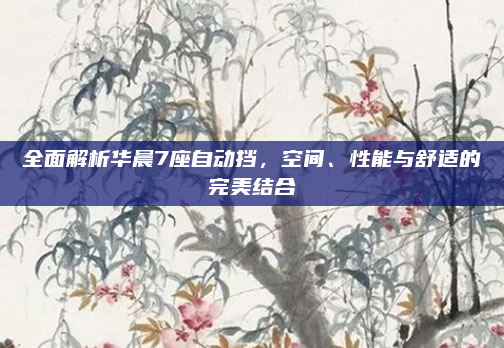 全面解析华晨7座自动挡,空间、性能与舒适的完美结合