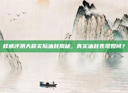 权威评测天籁实际油耗揭秘,真实油耗表现如何?