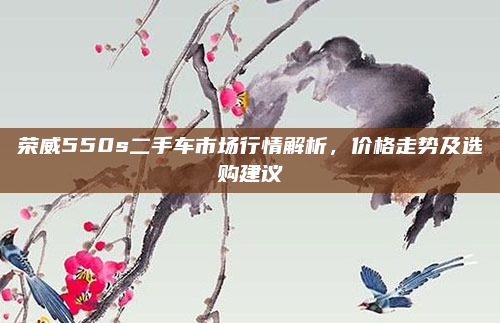 荣威550s二手车市场行情解析,价格走势及选购建议