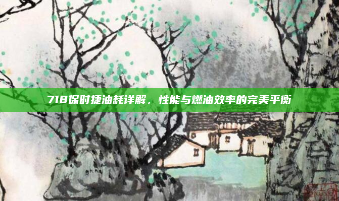 718保时捷油耗详解，性能与燃油效率的完美平衡