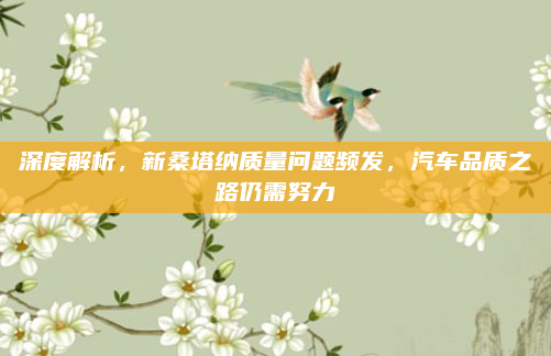 深度解析，新桑塔纳质量问题频发，汽车品质之路仍需努力