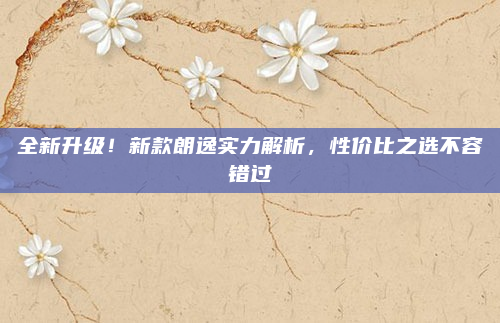 全新升级！新款朗逸实力解析，性价比之选不容错过
