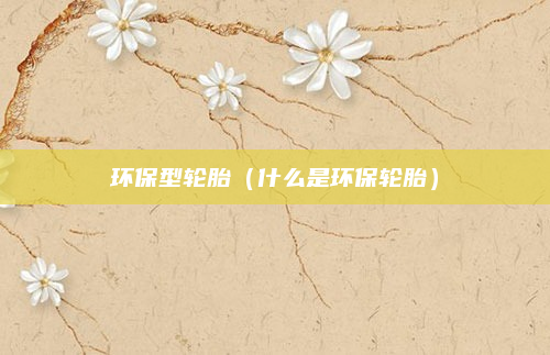 环保型轮胎（什么是环保轮胎）